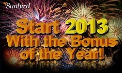 SunbirdFX January 2013 New Year’s bonus