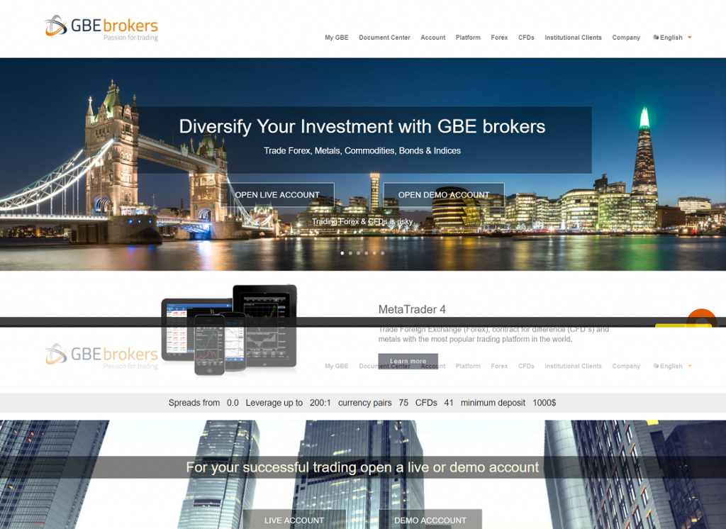 GBE Brokers: Reviews And Specifications - Forex Brokers Portal